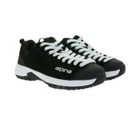 Wasserabweisender ALPINA Diamond Unisex Trekking-Schuhe Wander-Sneaker Echtleder-Schuhe Outdoor-Schuhe IS211K Schwarz/Grau 36