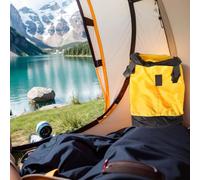 Wasserabweisender Outdoor-Camping-Kompressionsbeutel mit Ripstop-Gewebe und zuverlässigem Schnallenverschluss (M-Code Orange)