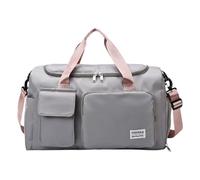 Wasserdicht Sporttasche Damen Herren Rucksack 2 in 1,Reisetasche Groß,Gym Bag mit Schuhfach Nassfach,für Trainingstasche, Schwimmtasche,Übernachtung Tasche,Duffle Bag,Gym Bag (Light Gray)