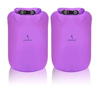 Wasserdicht Tasche - 2 Stück 10L/20L/40L/70L Dry Bag Set, Leicht Outdoor Trockener Sack Wassersport Säcken, Sicherheitsverschluss, für Kayaking Boots-Ausflug Kanu/Fischen/Schwimmen (Lila, 40L*2)
