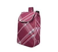 Wasserdichte Aufbewahrungstasche aus Oxford-Stoff - große Kapazität 40 l wiederverwendbare Einkaufswagen-Ersatztasche mit Seitentaschen