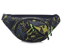 wasserdichte Bauchtasche Gürteltasche Damen Herren Outdoor Sport Hüfttasche für Freizeit Reise Wandern Grün01
