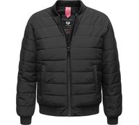 Bomberjacke RAGWEAR "Bombina", Damen, Gr. XXXL (46), schwarz, Obermaterial: 100% Polyester, Innenfutter: 100% Polyester, Wattierung: 100% Polyester, modisch, weit hüftbedeckend, Langarm Ärmel ohne Ärm