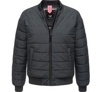 Bomberjacke RAGWEAR "Bombina", Damen, Gr. L (40), grau (dunkelgrau), Obermaterial: 100% Polyester, Innenfutter: 100% Polyester, Wattierung: 100% Polyester, modisch, weit hüftbedeckend, Langarm Ärmel o