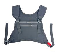 Wasserdichte Brusttasche, Westentasche zum Laufen, Klettern und Wandern, Neopren-Material, geräumiges Design für wichtige Dinge (schwarz)