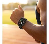 Wasserdichte GPS Smartwatch mit Telefonfunktion, Schwarz: Messen Sie Herzfrequenz & Blutsauerstoff präzise - Top Fitnessuhr für Sport & Alltag
