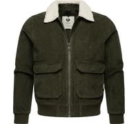 Wasserdichte Kordjacke "Aviss" Dark Olive XXL