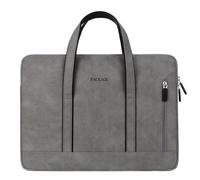 Wasserdichte Laptoptasche, Notebooktasche, Computer-Schultertasche, Handtasche, Aktentasche - Dunkelgrau - 15/15,4/15,6 Zoll