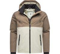 Wasserdichte leichte Winterjacke mit Kapuze "Roaan" Mocca XXL