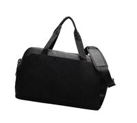 Wasserdichte PU-Sporttasche, separates Nassfach, Schultertasche, Reisetasche, Handtasche, für Fitness, Reisen, unverzichtbar, funktional, Sport, Duffle Pack, Schwarz , Mass Beauty