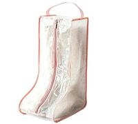 Wasserdichte PVC-Stiefel-Aufbewahrungstaschen, 1/2/4 Packungen, transparent, staubdicht, Schuh-Organizer mit Griff, Reißverschluss, strapazierfähige Schuhtasche für hohe/kurze Stiefel für Zuhause