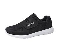 wasserdichte Schuhe Herrenschuhe Sneaker Anti-Rutsch Turnschuhe Mesh Herren Turnschuhe Fashion Slip on Schlupfschuhe Bequem Sportschuhe Walkingschuhe Fitnessschuhe Schuhe für langes Stehen Schwarz 45