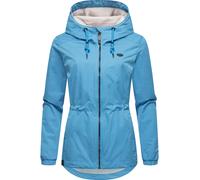 Outdoorjacke RAGWEAR "Dankka Tech", Damen, Gr. M (38), blau, Obermaterial: 100% Polyester. Innenfutter: 100% Polyester, figurumspielend hüftbedeckend, Ärmel ohne Ärmelschlitz elastischer Bund mit inne