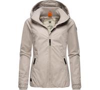 Outdoorjacke RAGWEAR "Dizzie", Damen, Gr. XL (42), weiß (bone), Außenmaterial: 100% Polyester; Innenfutter: 100% Polyester, regular fit hüftbedeckend, Ärmel ohne Ärmelschlitz Rippstrickbündchen, Jacke