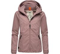 Outdoorjacke RAGWEAR "Dizzie", Damen, Gr. XL (42), lila (mauve), Außenmaterial: 100% Polyester; Innenfutter: 100% Polyester, regular fit hüftbedeckend, Ärmel ohne Ärmelschlitz Rippstrickbündchen, Jack