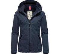 Outdoorjacke RAGWEAR "Dizzie", Damen, Gr. 6XL (52), blau (jeans), Außenmaterial: 100% Polyester. Innenfutter: 100% Polyester. Wattierung: 100% Polyester, gerade hüftbedeckend, Ärmel ohne Ärmelschlitz 