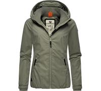 Outdoorjacke RAGWEAR "Dizzie", Damen, Gr. M (38), grün (grüngelb), Außenmaterial: 100% Polyester. Innenfutter: 100% Polyester, gerade hüftbedeckend, Ärmel ohne Ärmelschlitz Rippstrickbündchen, Jacken