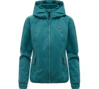 Outdoorjacke RAGWEAR "Dizzie Tech", Damen, Gr. XS (34), rauchtürkis, Obermaterial: 100% Polyester. Innenfutter: 100% Polyester, gerade hüftbedeckend, hoch geschlossener Ausschnitt, Ärmel ohne Ärmelsch