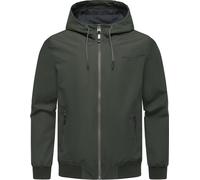 Outdoorjacke RAGWEAR "Perci", Herren, Gr. M (50), olivgrün, Obermaterial: 100% Polyester, Innenfutter: 100% Polyester, gerade hüftbedeckend, hoch geschlossener Ausschnitt, Ärmel ohne Ärmelschlitz Ripp