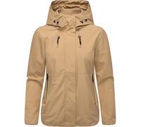 Outdoorjacke RAGWEAR "Sunniva A", Damen, Gr. M (38), beige (sand), Obermaterial: 100% Polyester, Innenfutter: 100% Polyester, casual, figurumspielend hüftlang, hoch geschlossener Ausschnitt, Langarm Ä