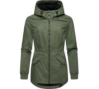 Wasserdichte Übergangsjacke mit Taillenzugband "Dowey A" Dark Olive S