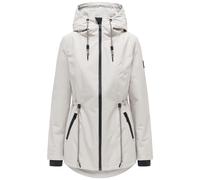 Wasserdichte Übergangsjacke mit verstellbarer Kapuze "Blumentanz 14" Bone XL