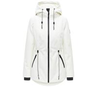 Wasserdichte Übergangsjacke mit verstellbarer Kapuze "Blumentanz 14" Offwhite XL