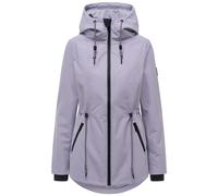 Wasserdichte Übergangsjacke mit verstellbarer Kapuze "Blumentanz 14" Powder Lilac XXL