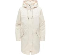 Wasserdichte Übergangsjacke mit verstellbarer Kapuze "Ximenna" Ecru M
