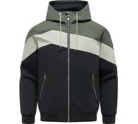 Outdoorjacke RAGWEAR "Stewie Block YOUMODO", Herren, Gr. M (50), schwarz (schwarz olive), Obermaterial: 100% Polyester. Futter: 100% Polyester, gerade hüftbedeckend, Ärmel ohne Ärmelschlitz Rippstrick