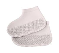 Wasserdichte Überschuhe - Schuhschoner aus Silikon, rutschfest, wiederverwendbar, kompakter Griff, Ausrüstung für Wandern, Klettern, Camping, Radfahren, für regnerische Tage, grau, Refer to