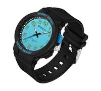 Wasserdichte Uhr für Damen und Herren, Unisex-Armbanduhr, 24-Stunden-Uhr mit Sekundenzeiger, Nachtlicht, militärische Zeit, leicht ablesbares Zifferblatt, weiches und atmungsaktives Silikonband,