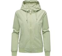 Outdoorjacke RAGWEAR "Oggie YOUMODO", Damen, Gr. XL (42), grau (graugrün), Obermaterial: 100% Polyester; Innenfutter: 100% Polyester, Basic, gerade hüftbedeckend, hoch geschlossener Ausschnitt, Ärmel