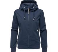 Outdoorjacke RAGWEAR "Oggie YOUMODO", Gr. XXXL(46), blau (dunkelblau), Obermaterial: 100% Polyester. Innenfutter: 100% Polyester, Basic, gerade hüftbedeckend, hoch geschlossener Ausschnitt, Ärmel ohne