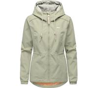 Parka RAGWEAR "DANKKA", Damen, Gr. M, dusty olive, Web, Obermaterial: 100% Polyester, unifarben mit Farbeinsatz, normal, Jacken Parka, Mit Kordelzug, geblümtem Futter und reflektierenden Kordeln (6865