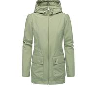 Funktionsjacke RAGWEAR "Monadetta A", Damen, Gr. S (36), grau (graugrün), Obermaterial: 100% Polyester, Innenfutter: 100% Polyester, Basic, figurumspielend Po-bedeckend, hoch geschlossener Ausschnitt,