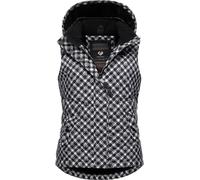 Steppweste RAGWEAR "Hesty Print" Gr. XXL (44), schwarz Damen Westen (81055223-XXL) schwarz