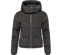 Wasserdichte Winterjacke aus Kord mit abnehmbarer Kapuze "Roobie Cordy" Stone Grey L