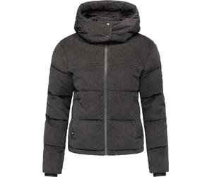 Wasserdichte Winterjacke aus Kord mit abnehmbarer Kapuze "Roobie Cordy" Stone Grey XL