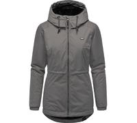 Winterjacke RAGWEAR "Dankka Warm", Damen, Gr. S (36), stein, Obermaterial: 100% Polyester. Innenfutter: 100% Polyester. Wattierung: 100% Polyester, Basic, figurumspielend Po-bedeckend, hoch geschlosse