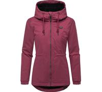 Winterjacke RAGWEAR "Dankka Warm", Damen, Gr. M (38), weinrot, Obermaterial: 100% Polyester; Innenfutter: 100% Polyester; Wattierung: 100% Polyester, Basic, figurumspielend Po-bedeckend, hoch geschlos