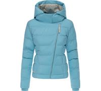 Steppjacke RAGWEAR "Harlen YOUMODO", Damen, Gr. XXL (44), hellblau, Obermaterial: 100% Polyester; Innenfutter: 100% Polyester; Wattierung: 100% Polyester, tailliert hüftlang, Rundhals, Ärmel ohne Ärme