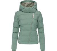 Steppjacke RAGWEAR "Harlen YOUMODO", Damen, Gr. S (36), graugrün, Obermaterial: 100% Polyester; Innenfutter: 100% Polyester; Wattierung: 100% Polyester, tailliert hüftlang, Rundhals, Ärmel ohne Ärmels