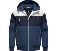 Outdoorjacke RAGWEAR "Jayce YOUMODO", Herren, Gr. S (48), blau (navy), Obermaterial: 100% Polyester. Innenfutter: 100% Polyester. Wattierung: 100% Polyester, gerade hüftbedeckend, hoch geschlossener A
