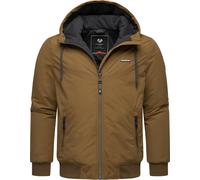 Ragwear Herren warme wasserdichte und atmungsaktive Winterjacke kurz mit Verstellbarer Kapuze Maddy Brown Sugar24 Gr. L