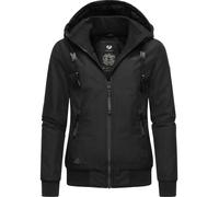 Wasserdichte Winterjacke mit Kapuze "Nuggie Melange" Black XS