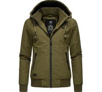 Wasserdichte Winterjacke mit Kapuze "Nuggie Melange" Light Olive XXXL