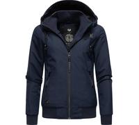 Wasserdichte Winterjacke mit Kapuze "Nuggie Melange" Navy XL
