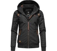 wasserdichte Winterjacke mit Kapuze "Nuggie Zig Zag Intl." Black22 L