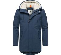 Kurzmantel RAGWEAR "Mr Smithem YOUMODO", Herren, Gr. L (52), blau (dunkelblau), Obermaterial: 100% Polyester. Innenfutter: 100% Polyester. Wattierung: 100% Polyester, gerade Po-bedeckend, hoch geschlo